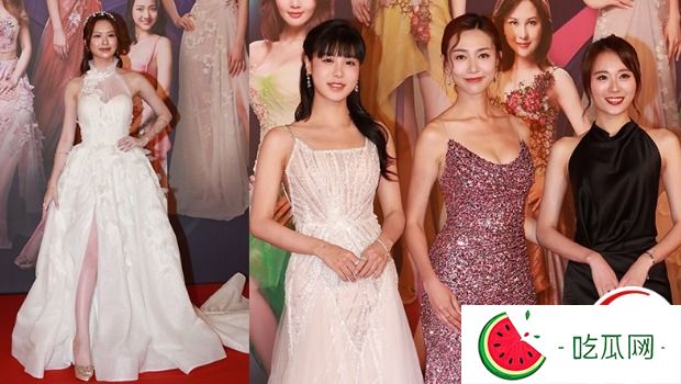 香港小姐2024丨重溫去年紅地毯盛況！謝嘉怡低胸搶鏡，馮盈盈公主裝曬美腿