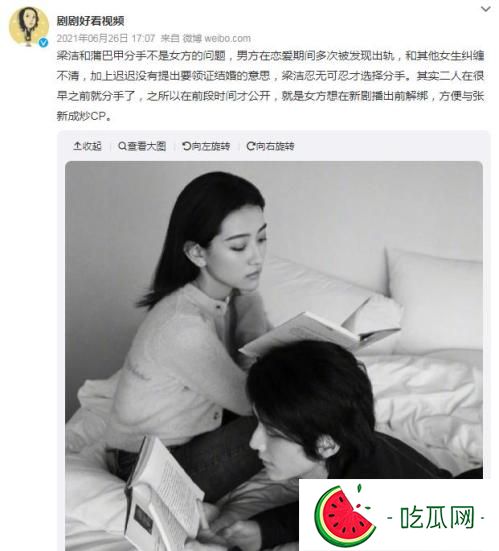 梁潔蒲巴甲什么時候分手的？分手真正原因深扒